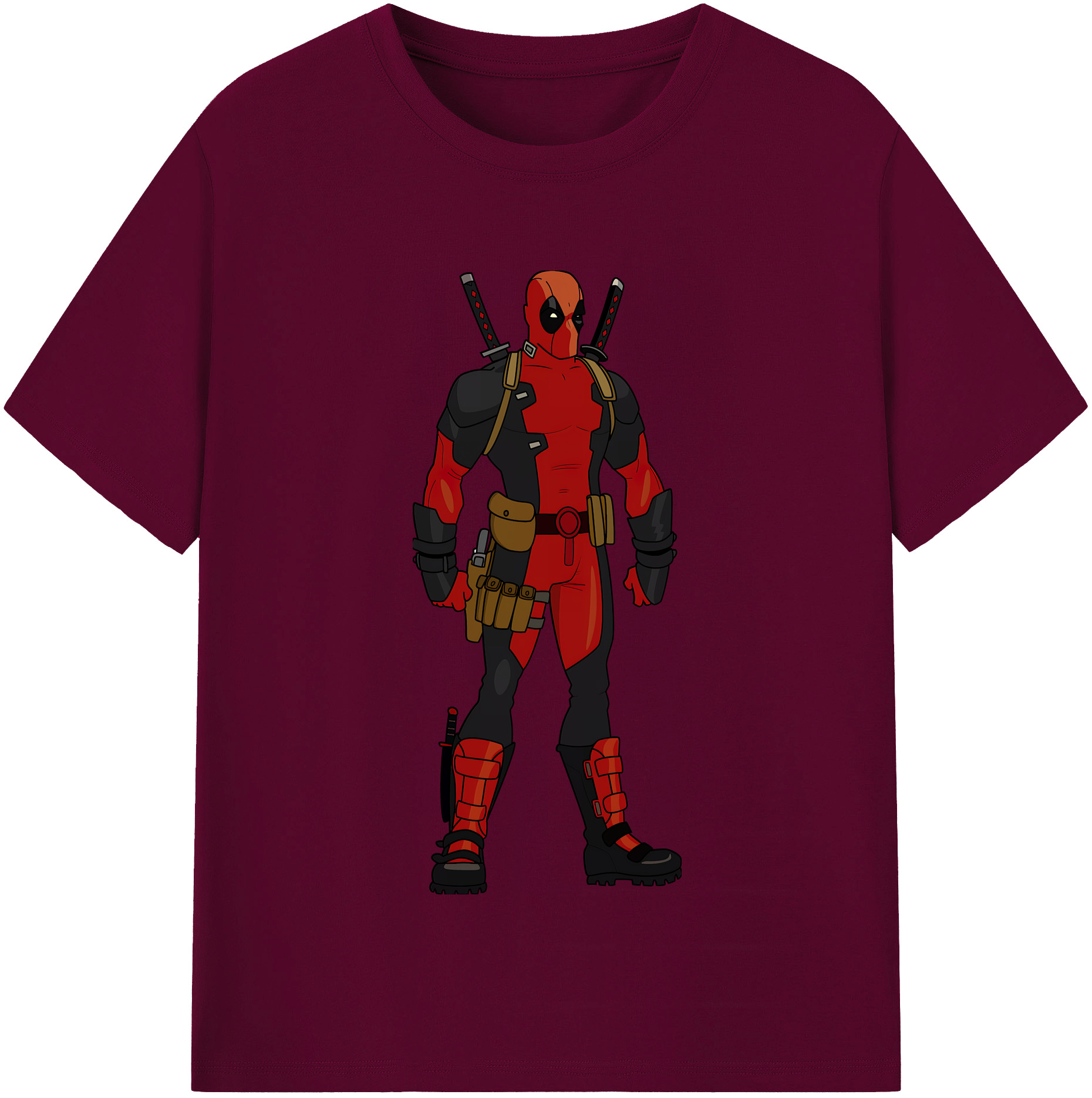 （画像用） Deadpool デッドプール レディースカジュアルプリントTシャツ（綿100％）